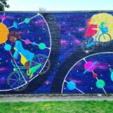 Deurne leeft zijkant fietstocht voor vrouwen murals tekeningen bisschoppenhofpark